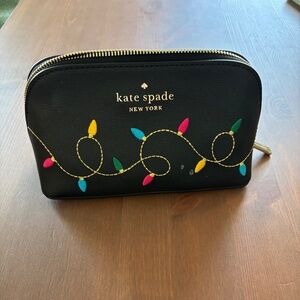 Kate Spade Christmas Lights Make Up Bag